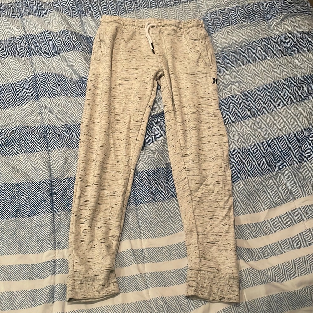 White Hurley sweatpants